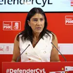 La secretaria de Organización del PSOE de Castilla y León, Ana Sánche