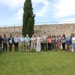 La directora general de Desarrollo Rural, María González Corral junto a los representantes de los Grupos de Acción Local