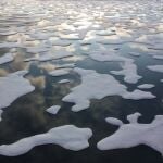 Derretimiento del hielo marino en el Océano Ártico.