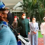 Nicolás Maduro en un acto de ascenso de oficiales de las Fuerzas Armadas