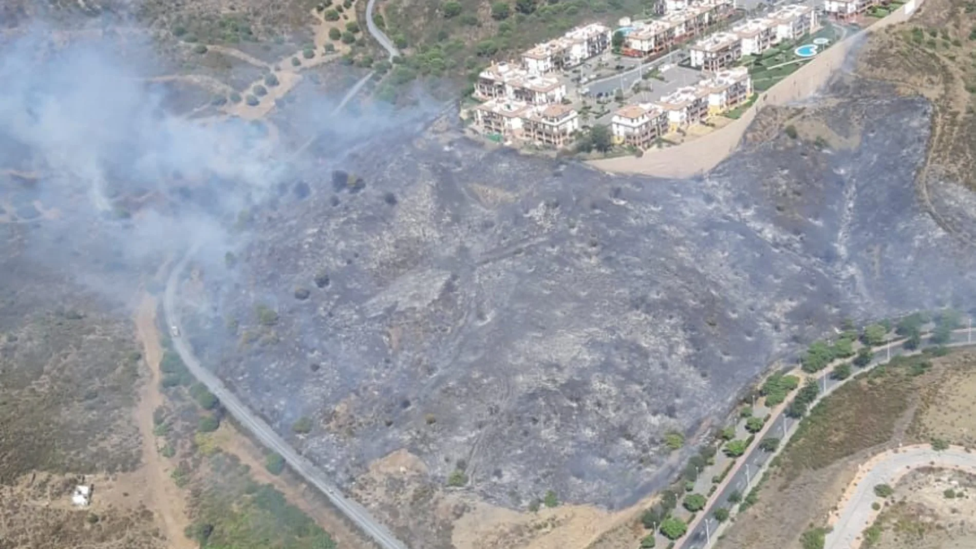 Incendio declarado en Ayamonte