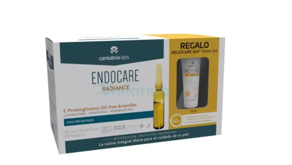 Endocare C Proteoglicanos Oil Free Ampollas 30x2ml + Heliocare Water Gel 15ml REGALO