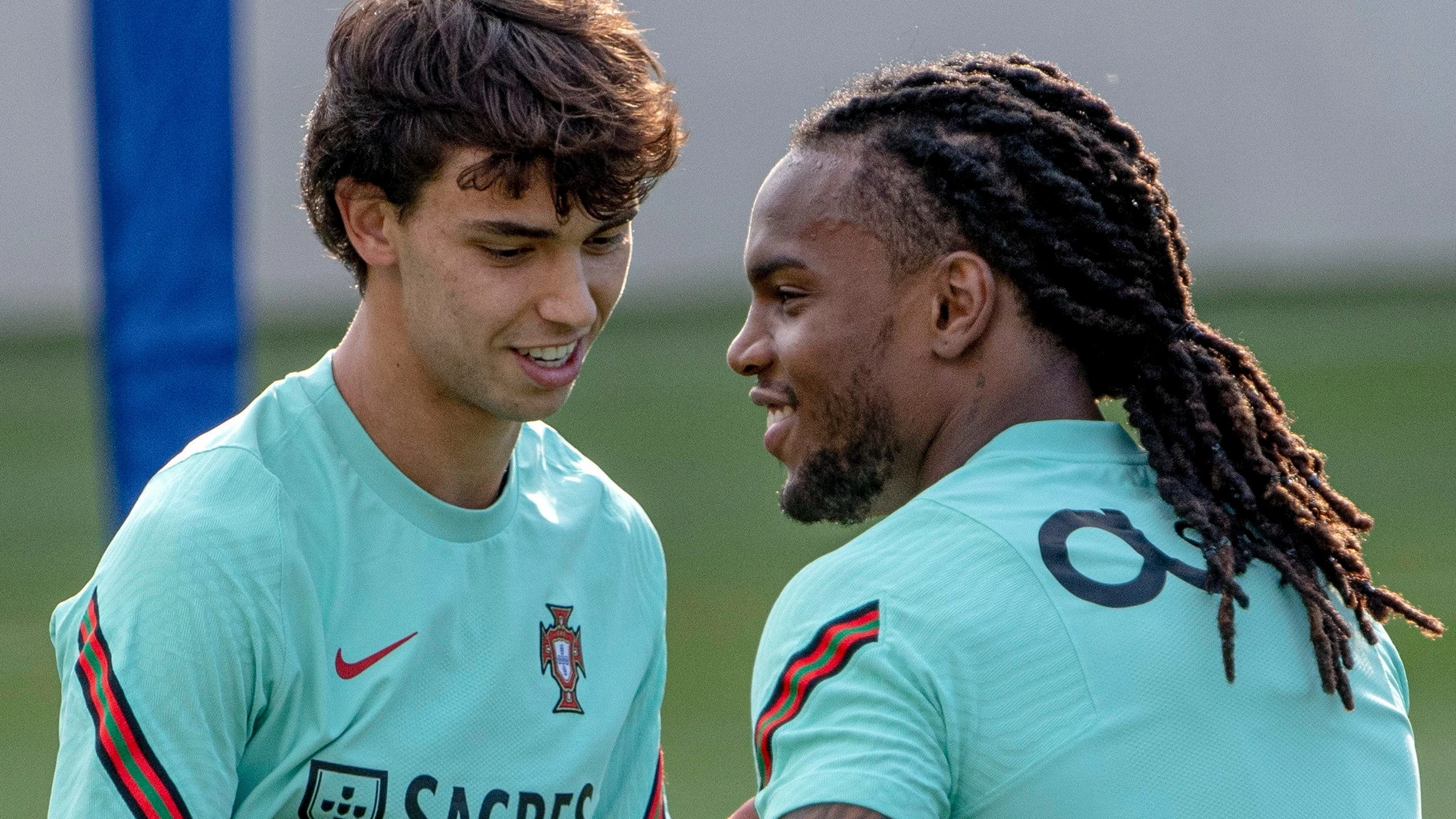 Joao Félix Y Renato Sanches con Portugal.