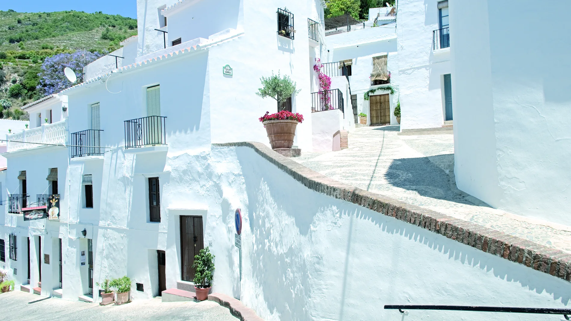Una de las calles de Frigiliana