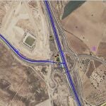 Imagen por satélite del lugar del accidente