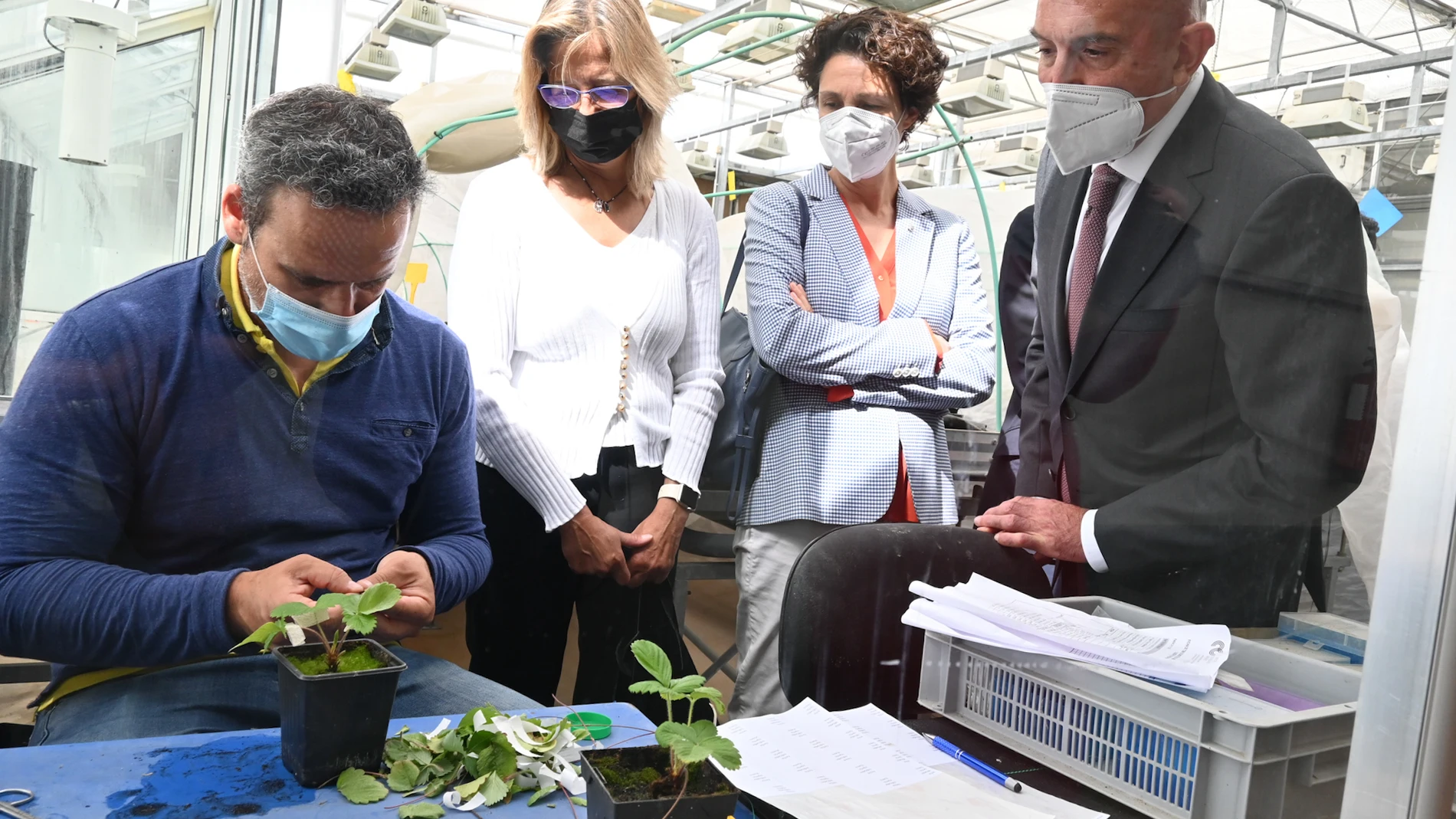 Jesús Julio Carnero observa los trabajos que se realizan en la sede del Itacyl