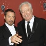 El actor Robert Downey Jr., junto a su padre, Robert Downey Sr