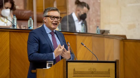 El portavoz parlamentario de Vox, Manuel Gavira
