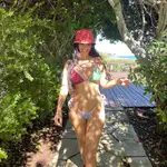 Kourtney Kardashian luciendo bikini