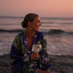 Laura Sánchez en la inauguración de ‘Atardeceres Larios’.