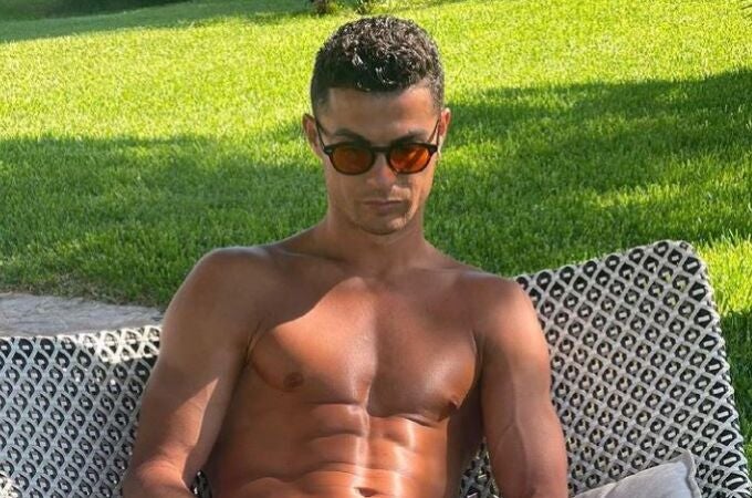 Cristiano Ronaldo, disfrutando de sus vacaciones en Mallorca