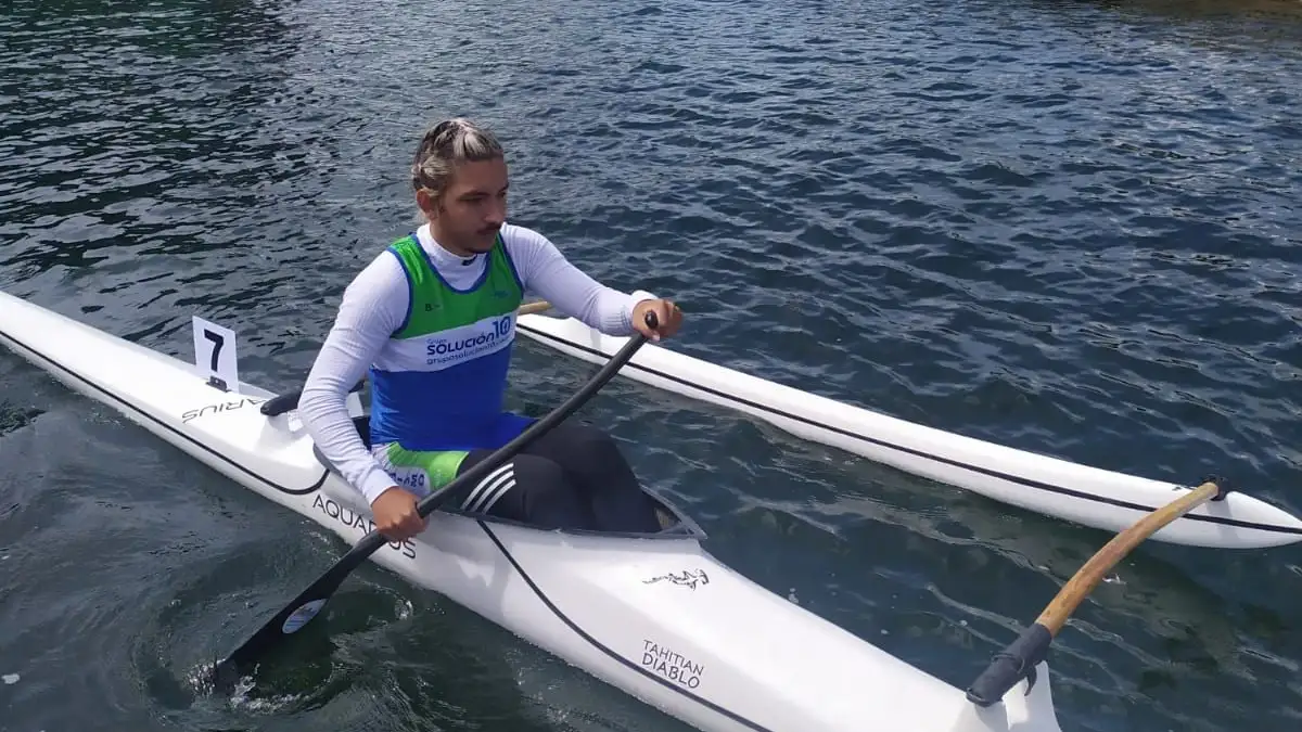 Adrián Martínez, en una competición