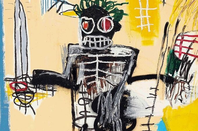 Fragmento de "El guerrero", de Basquiat