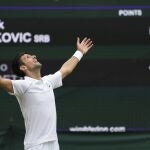 Novak Djokovic mira al cielo tras derrotar a Berrettini y conquistar su sexto Wimbledon