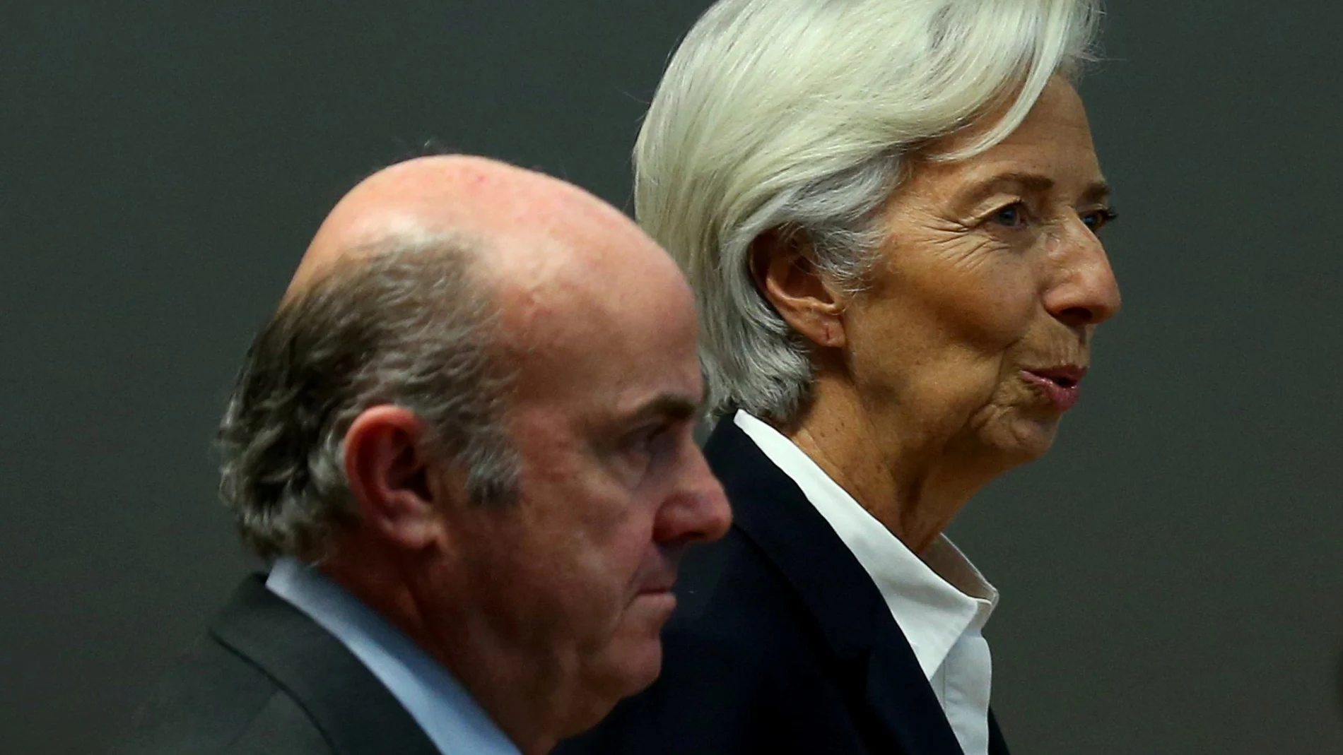 El vicepresidente del BCE Luis de Guindos y la presidenta Christine Lagarde