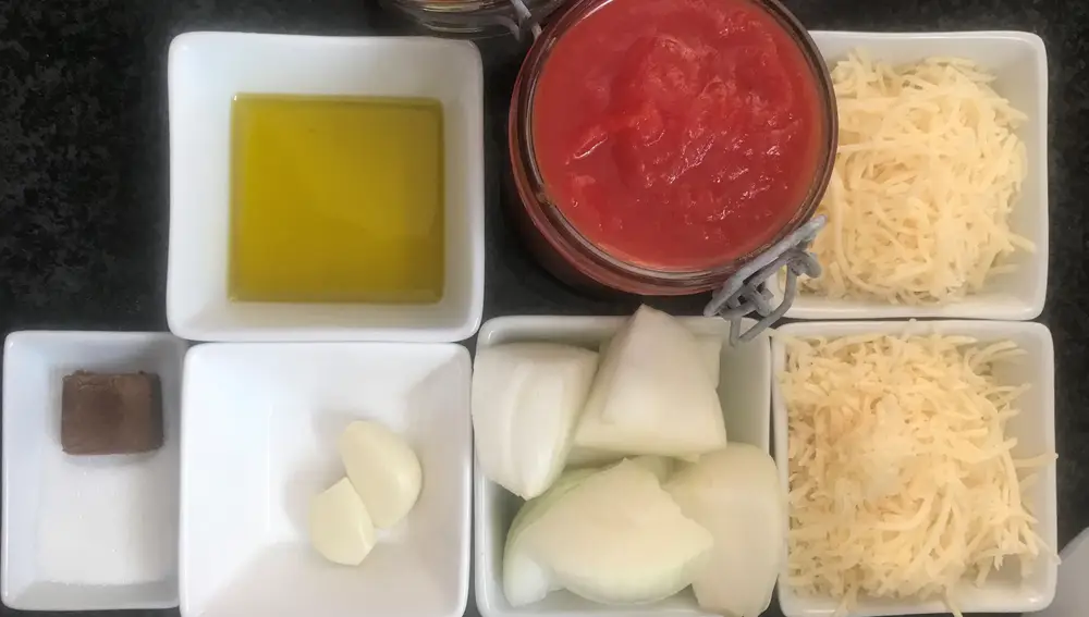 Ingredientes para la salsa piazzola