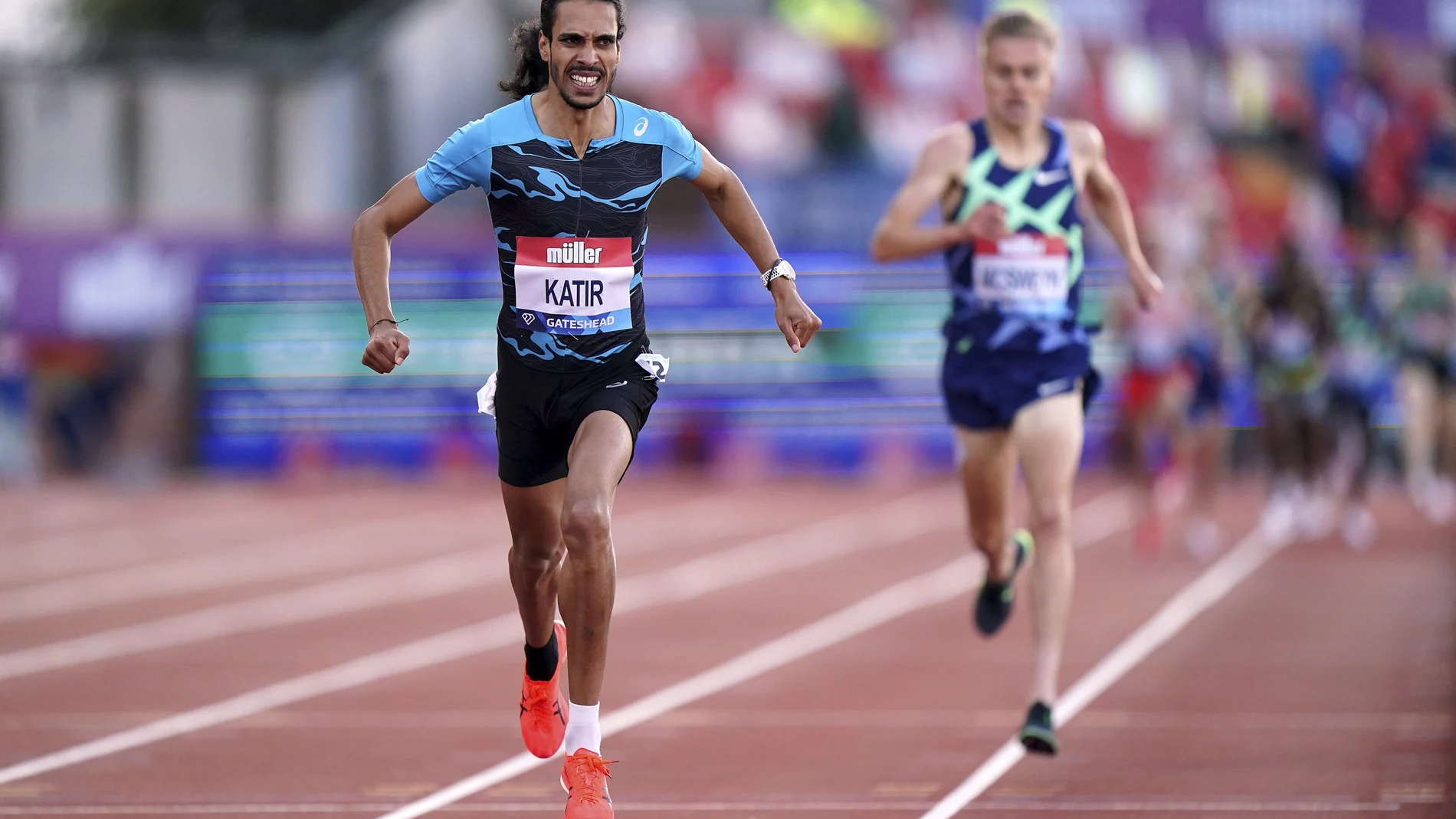 Mohamed Katir superó el récord de los 3.000 metros español
