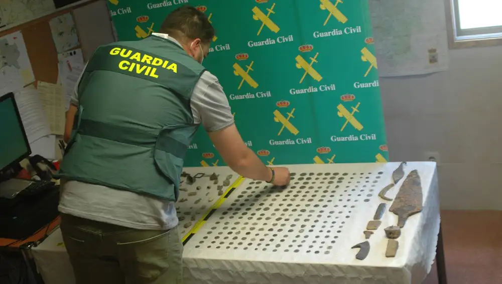 Objetos encautados en la Operación "Pelendones"