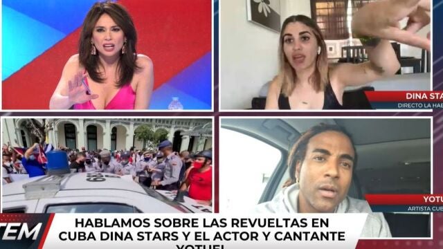 Dina Stars en su intervención en Cuatro