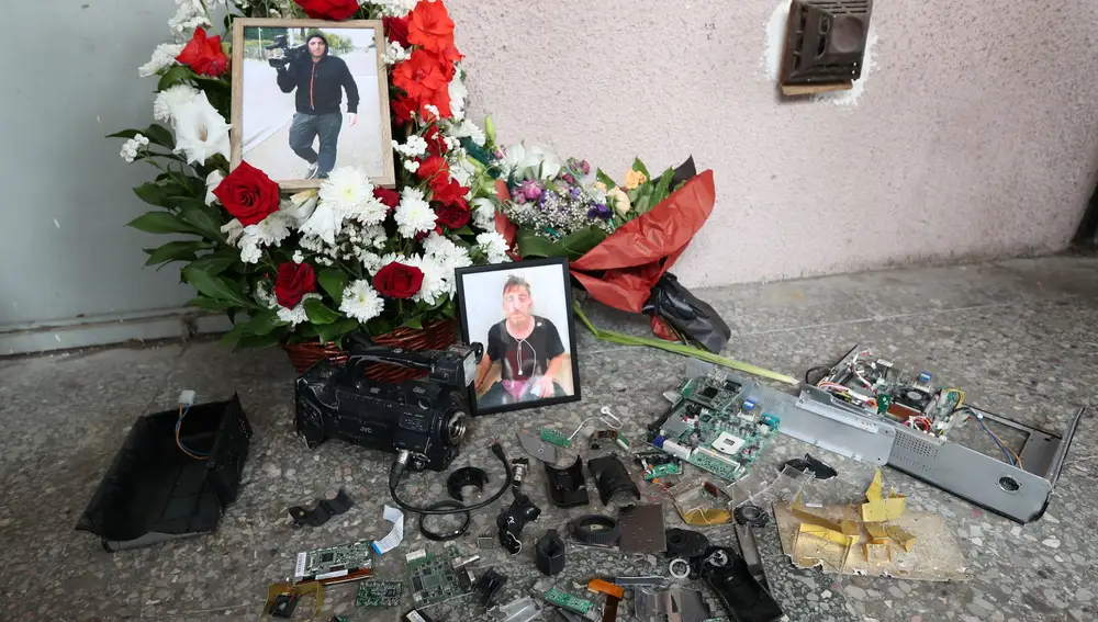 Funeral of journalist Alexander Lashkarava in Tbilisi