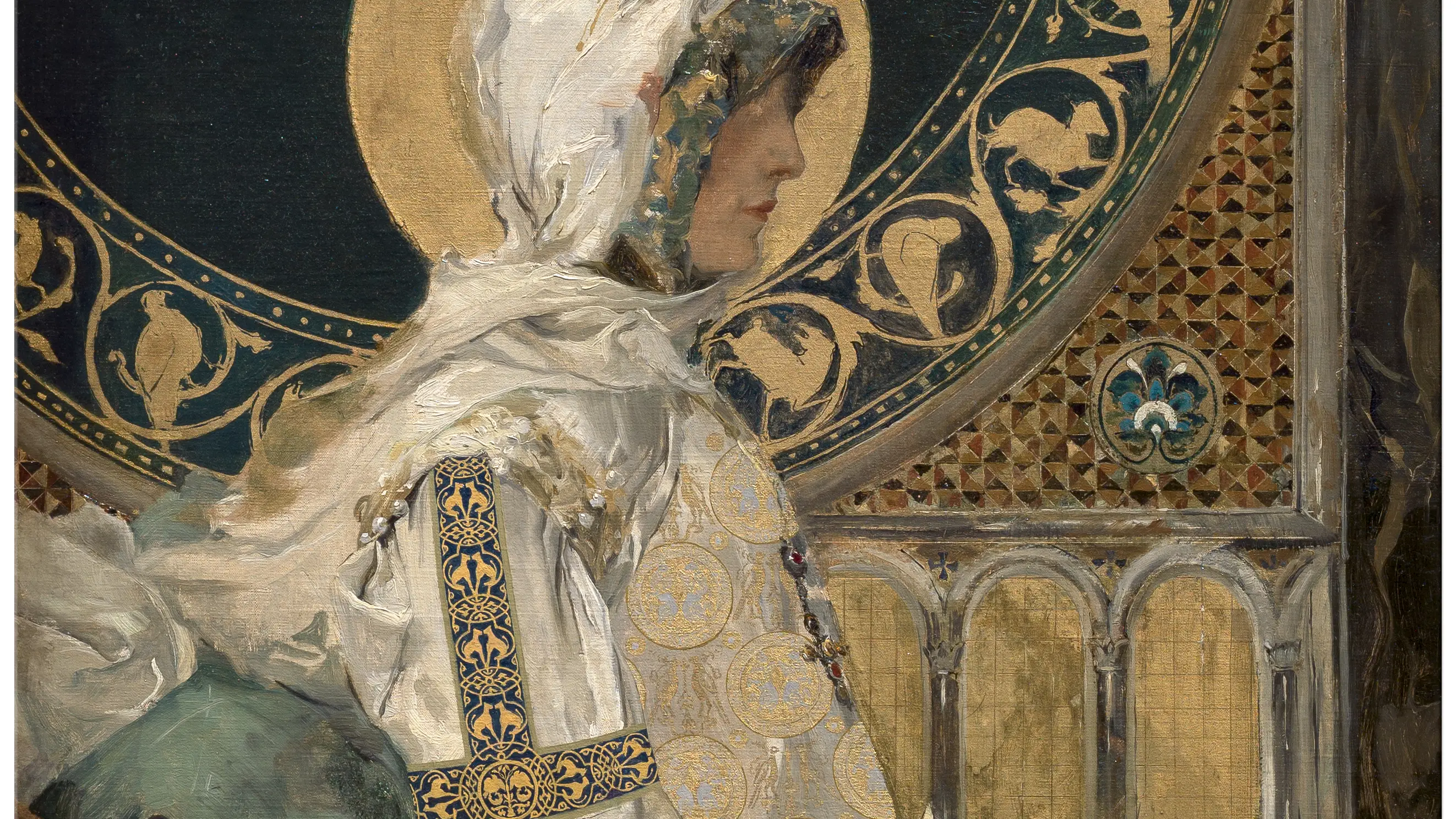 &quot;Santa en oración&quot; (1888), obra de Joaquín Sorolla