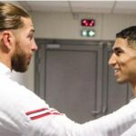 El saludo de Ramos a Achraf