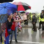 Manifestantes anticastristas en Miami