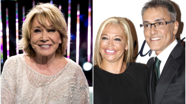 Mila Ximénez, Belén Esteban y Kiko Hernández en un montaje de 'La Razón'