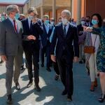 El ministro del Interior, Fernando Grande-Marlaska (3d), ha inaugurado esta mañana el nuevo centro penitenciario de Soria