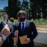 El expresident Carles Puigdemont; durante el acto de celebración de los 60 años de Òmnium Cultural