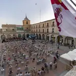 Concierto de la Orquesta Sinfónica de Castilla y León dentro del programa 'Plazas Sinfónicas' que se desarrolló en la plaza del Mercado Chico, en Ávila.