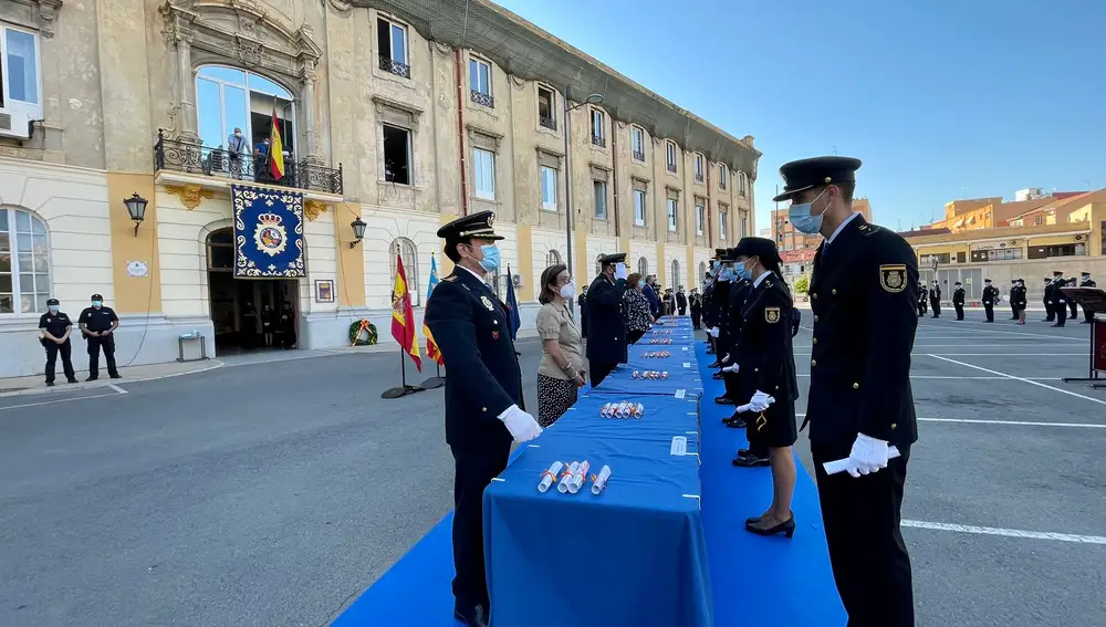 La delegada del Gobierno en la Comunitat Valenciana ha presidido el acto de la jura del cargo de la XXXV promoción de la Escala Básica de la Policía Nacional
