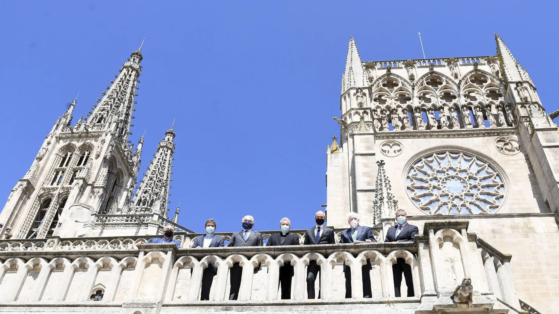 Firma de un convenio entre la Fundación VIII Centenario de la Catedral. Burgos 2021 y Endesa para el desarrollo conjunto del proyecto de iluminación artística del interior del templo burgalés.