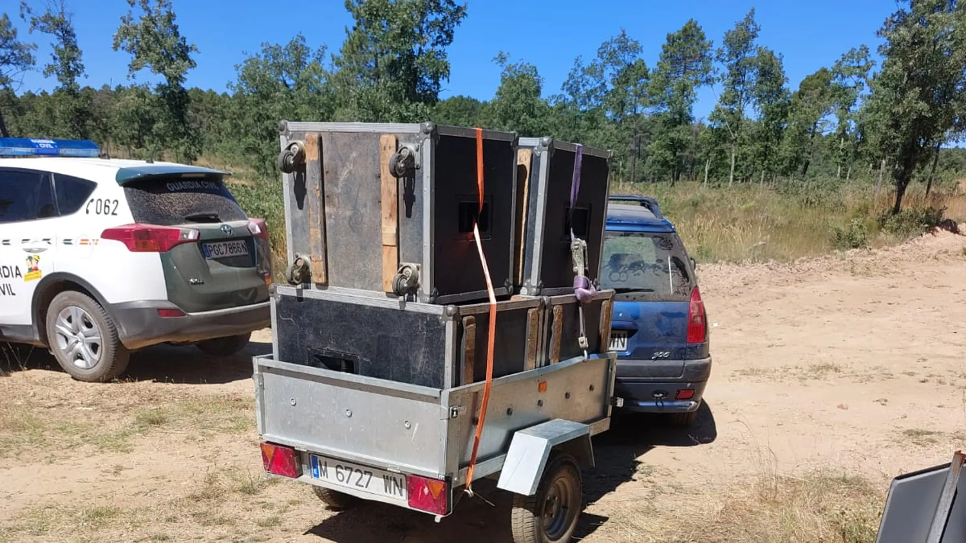 Desalojo de la fiesta rave en Soria