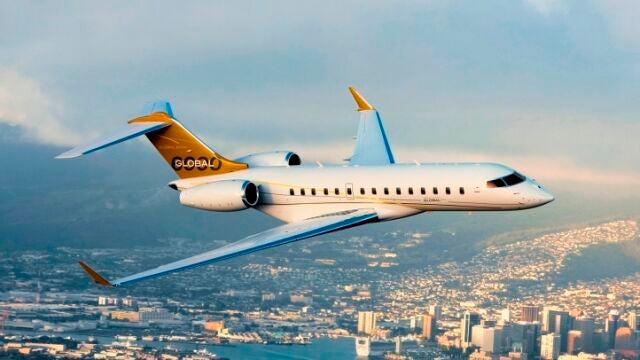 Un Bombardier Global Express XRS, como el que posee Igor Shuvalov, ex viceprimer ministro ruso