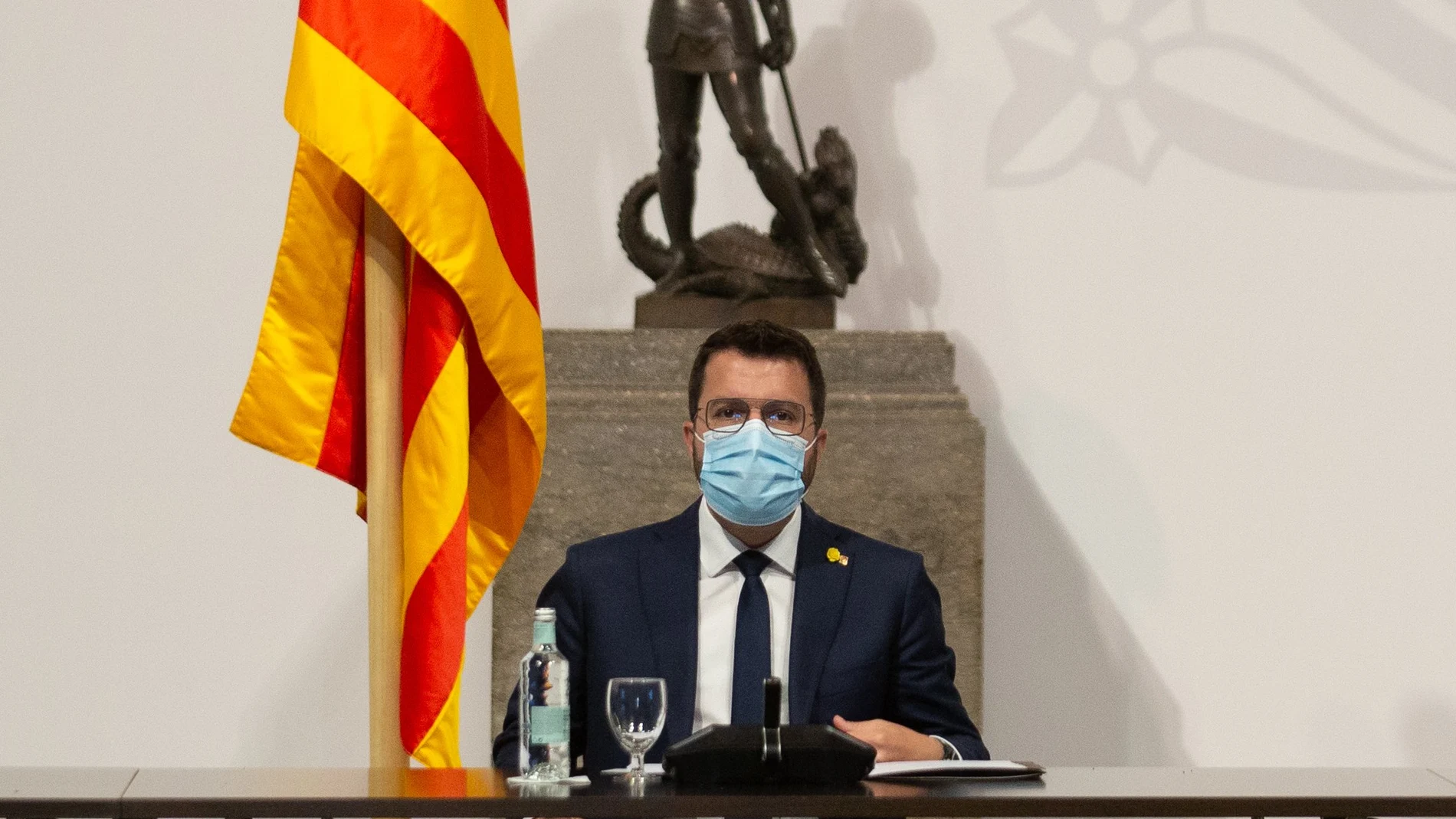 El presidente de la Generalitat, Pere Aragonés.
