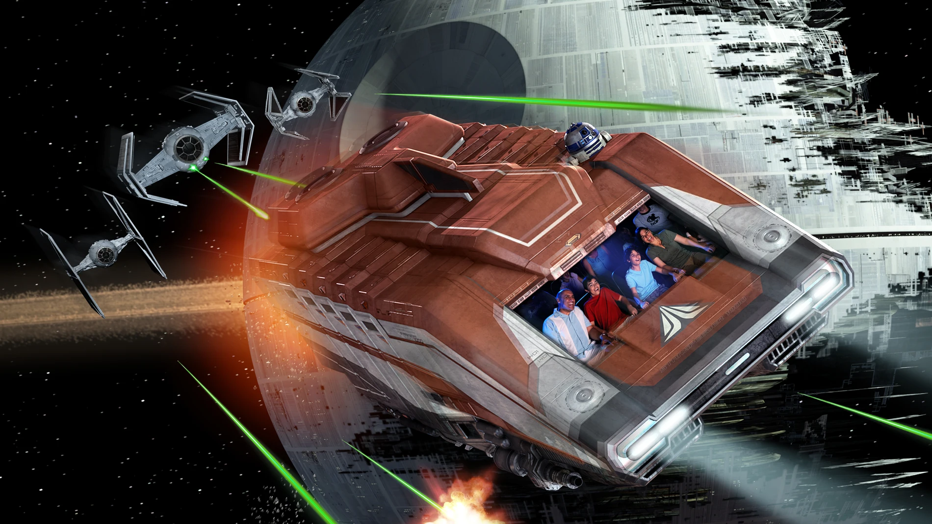 Imagen de una de las atracciones de Disney inspirada en la saga Star Wars