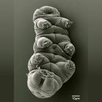 Tardígrado visto a través de un microscopio electrónico de barrido