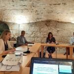 La directora general de Turismo, Estrella Torrecilla, mantiene una reunión desde la Fundación Rei Afonso Henriques, en Zamora, con los presidentes de turismo de las regiones portuguesas Porto e Norte