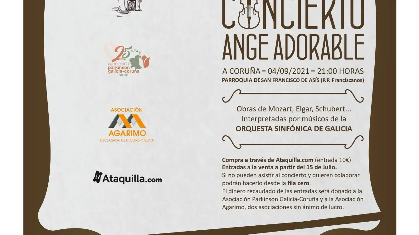 Cartel del concierto solidario