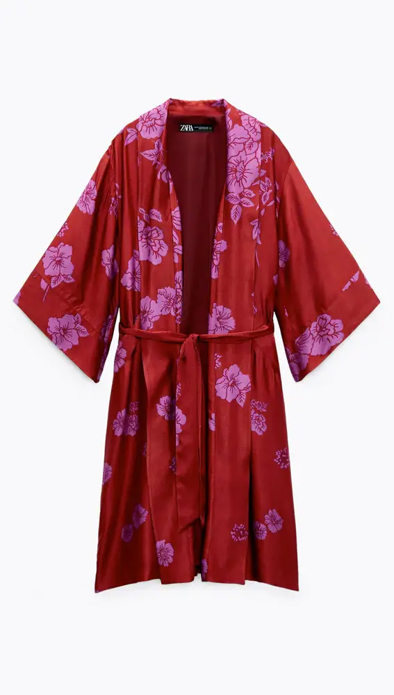 kimono estampado Zara