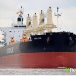 El barco que transporta los fosfatos a Estados Unidos