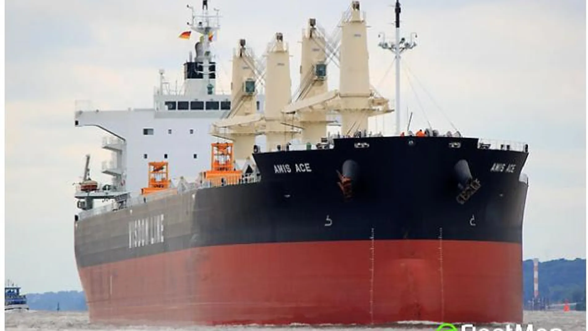 El barco que transporta los fosfatos a Estados Unidos