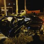 Estado en que quedó el coche donde viajaba Lucía