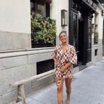 Marta Pombo con el vestido viral de Zara.
