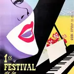 Primer cartel de la primera edición del Festival de música de Benidorm