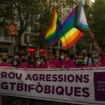 Protesta en Barcelona contra las agresiones homófobas, el pasado julio. Matthias Oesterle/ZUMA Press Wire/dpa