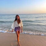 Mery Turiel y la falda pareo de Pull&Bear.
