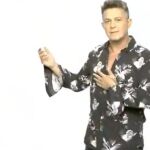 Alejandro Sanz, durante la ceremonia inaugural de los Juegos Olímpicos de Tokio