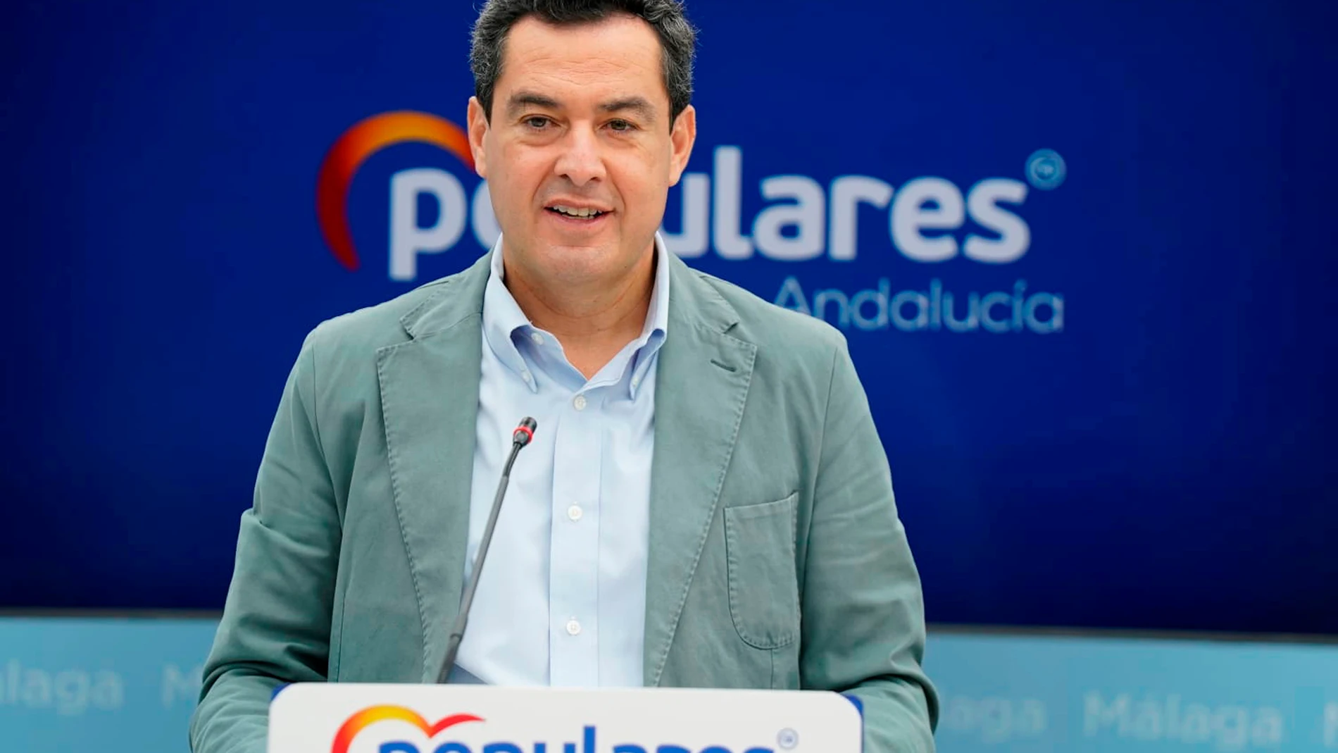 El líder del PP-A y presidente de la Junta de Andalucía, Juanma Moreno